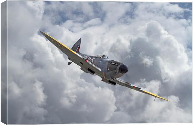 Spitfire Mk XVI Canvas Print by Pat Speirs