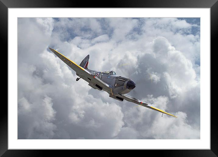 Spitfire Mk XVI Framed Mounted Print by Pat Speirs