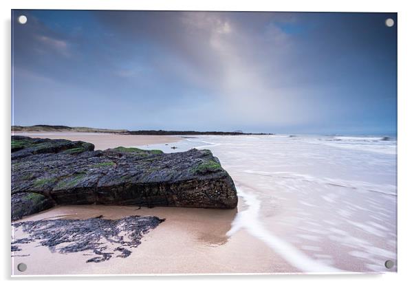Tyninghame Beach Rocks Acrylic by Keith Thorburn EFIAP/b