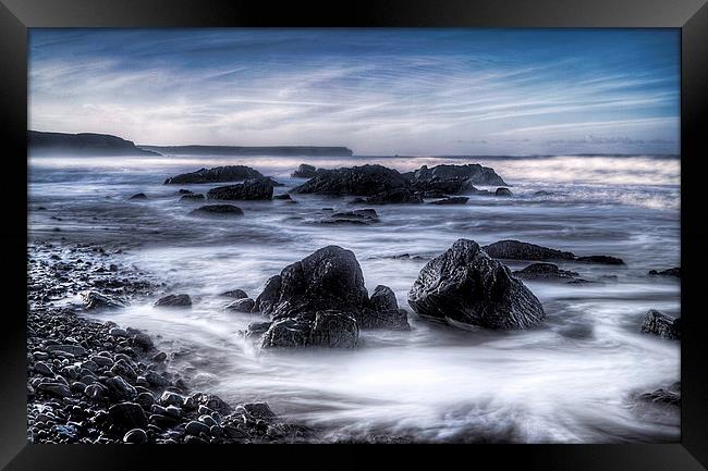Early Morning Freshwater West Framed Print by Simon West