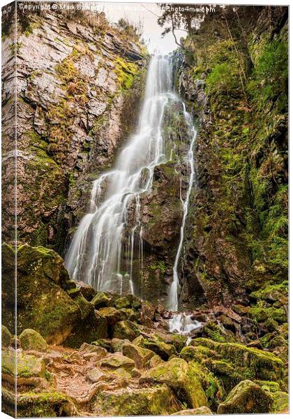 Burgbach Waterfall, Black Forest, Germany 3 Canvas Print by Mark Bangert