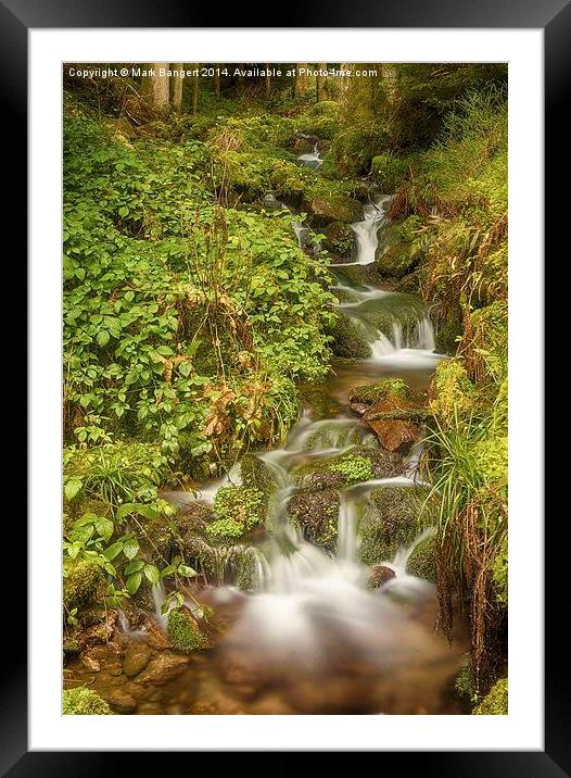Burgbach Waterfall, Black Forest, Germany 4 Framed Mounted Print by Mark Bangert