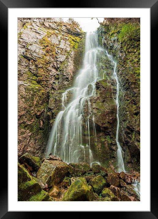 Burgbach Waterfall, Black Forest, Germany 5 Framed Mounted Print by Mark Bangert