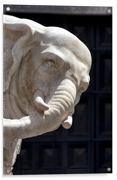 Berninis elephant 2 Acrylic by Andreas Klatt