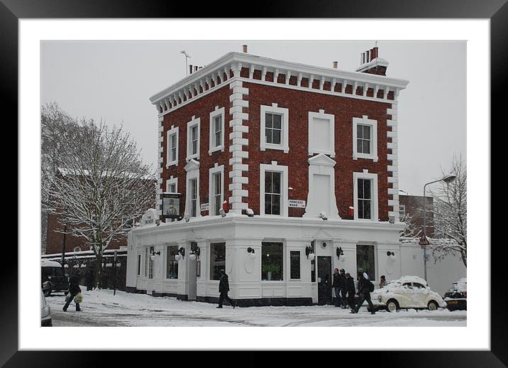 The Engineer Pub,Primrose Hill Framed Mounted Print by Liam Kearney