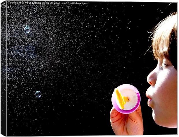 And the bubble went Pop Canvas Print by Pete Moyes