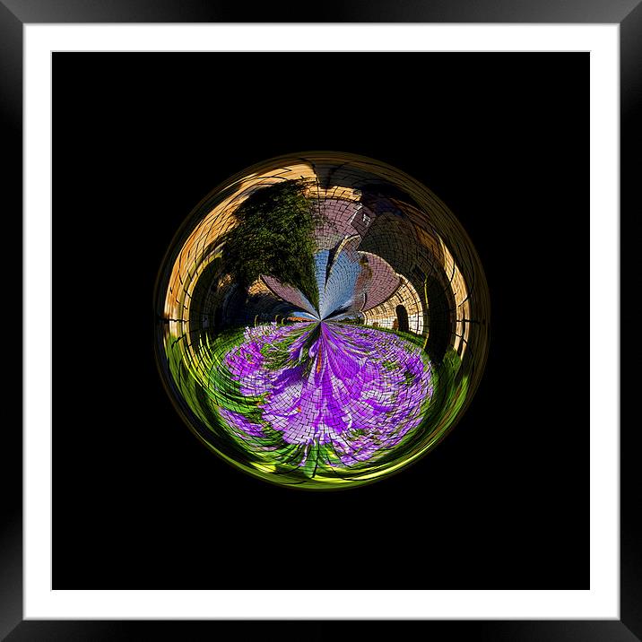 Church globe with spring flowers Framed Mounted Print by Robert Gipson