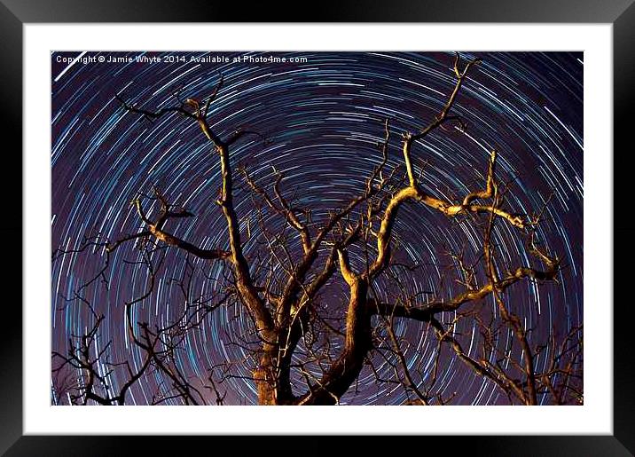 Star Trails Framed Mounted Print by Jamie Whyte