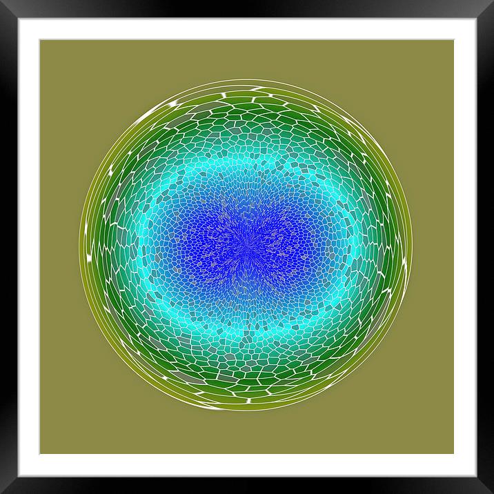 Green power in a globe Framed Mounted Print by Robert Gipson