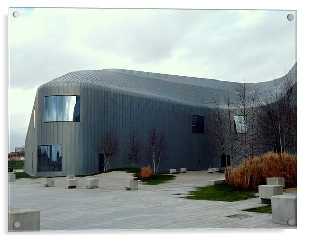 Riverside Museum , Glasgow , Modern Building Acrylic by Bill Lighterness