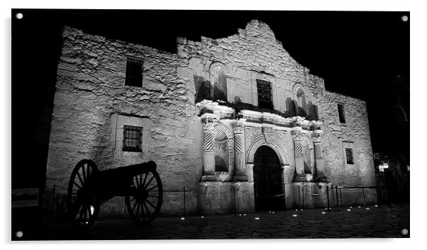 The Alamo Remembered Acrylic by Stephen Stookey