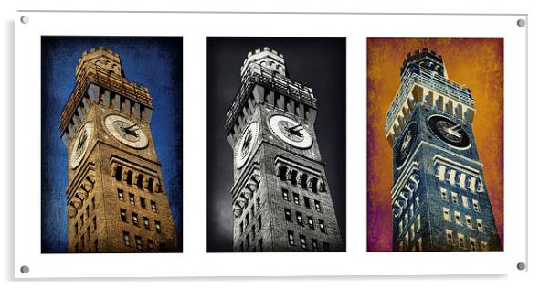 Bromo Seltzer Tower Triptych -- No. 1 Acrylic by Stephen Stookey