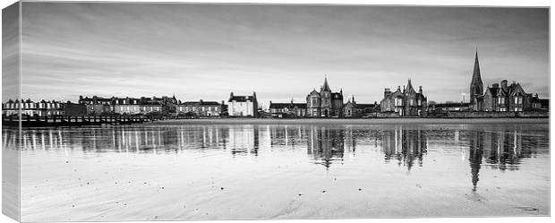 Portobello Promenade House Canvas Print by Keith Thorburn EFIAP/b