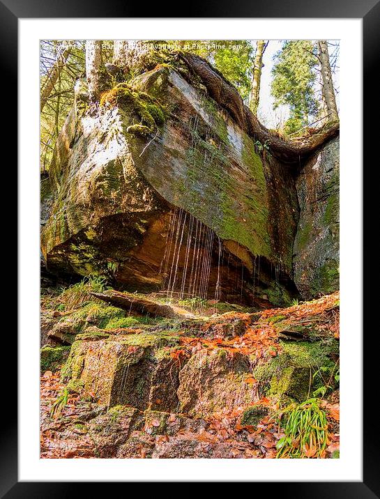 Sankenbach Waterfall, Black Forest, Germany Framed Mounted Print by Mark Bangert