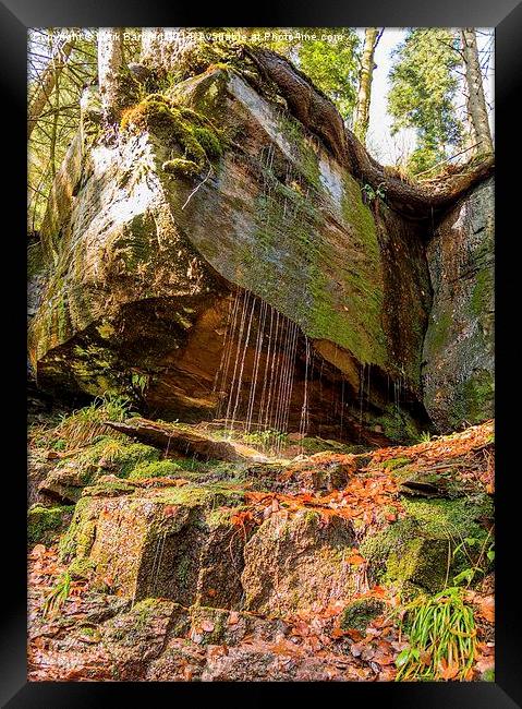 Sankenbach Waterfall, Black Forest, Germany Framed Print by Mark Bangert
