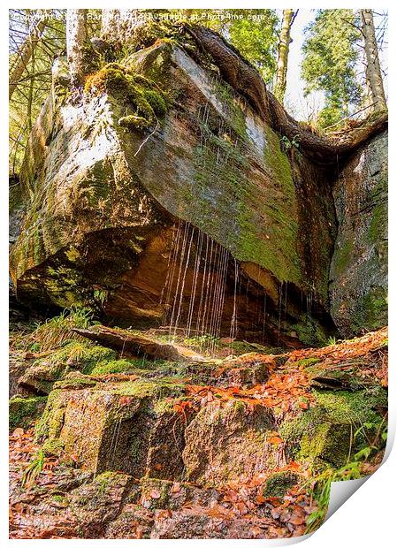 Sankenbach Waterfall, Black Forest, Germany Print by Mark Bangert