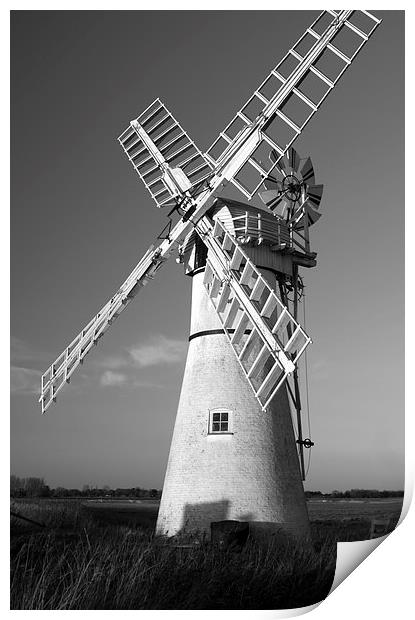 Thurne Windmill Print by Steve Hardiman