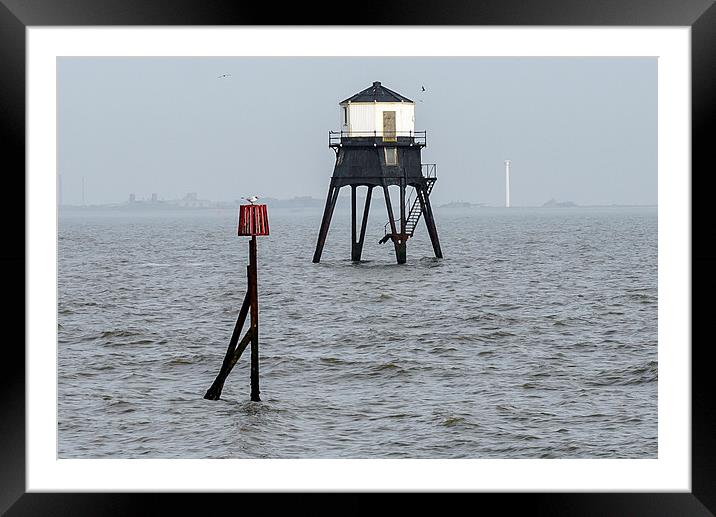 Looking Out Over Dovercourt Bay Framed Mounted Print by matthew  mallett