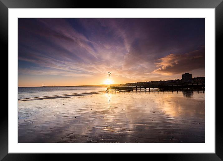 Potobello Sunrise Framed Mounted Print by Keith Thorburn EFIAP/b