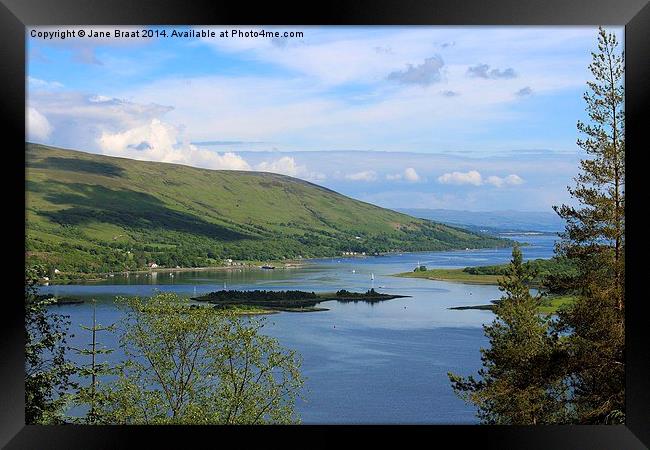 Colintraive to Bute Framed Print by Jane Braat