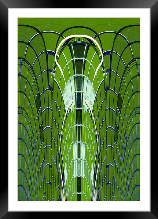 Modern building abstract 3 Framed Mounted Print by Ruth Hallam