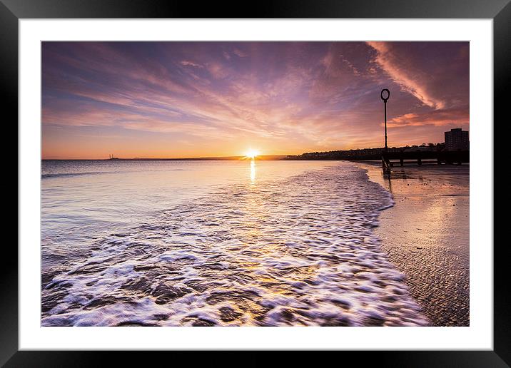 Sunrise at Portobello Framed Mounted Print by Keith Thorburn EFIAP/b
