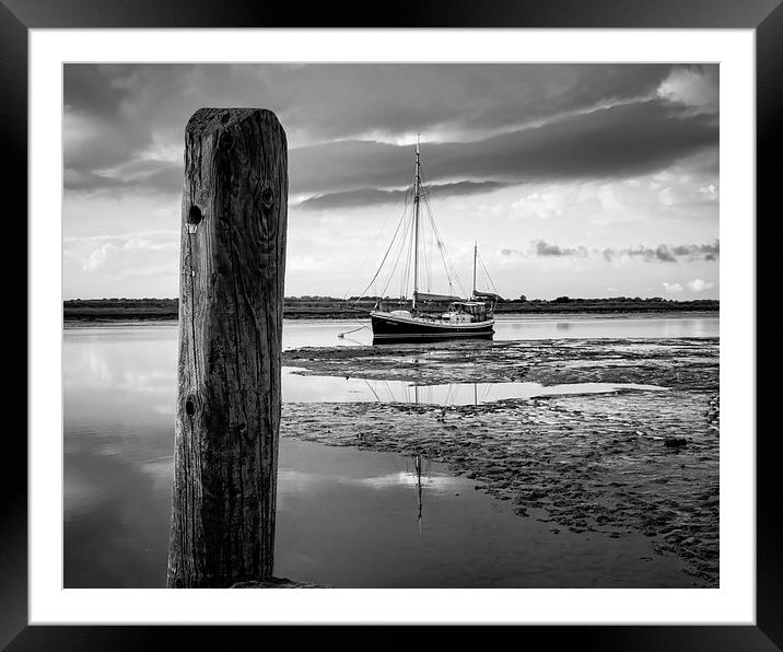 View from the dock side Framed Mounted Print by matthew  mallett