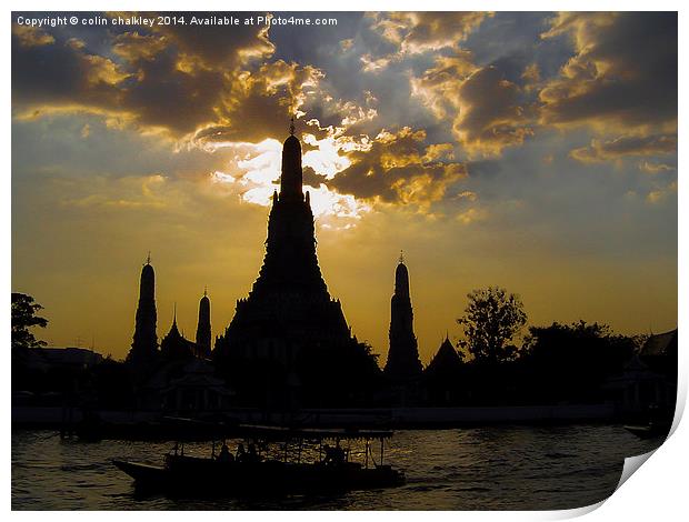Wat Arun Print by colin chalkley