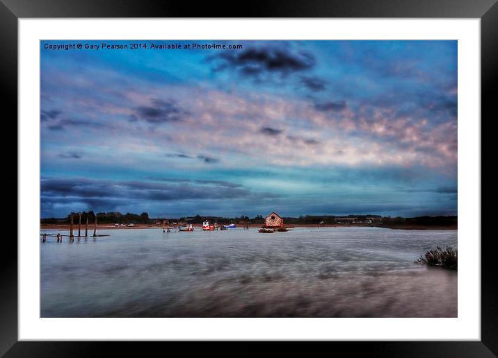 High tide at Thornham Framed Mounted Print by Gary Pearson