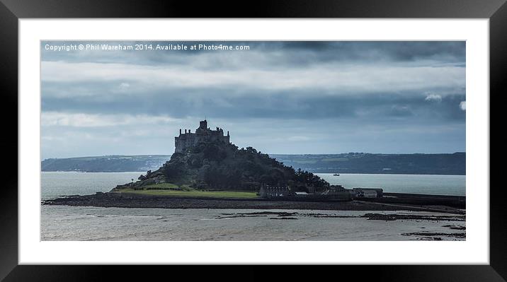St Michaels Mount Framed Mounted Print by Phil Wareham