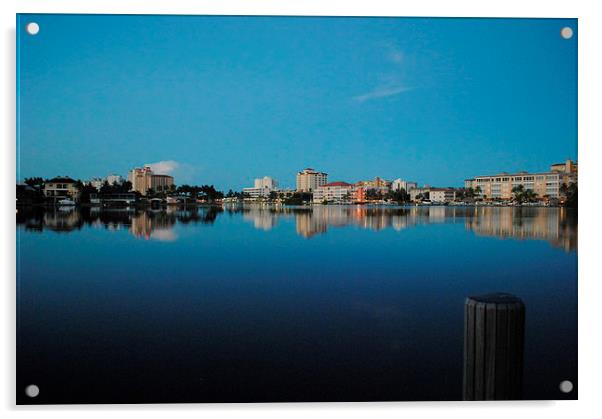 Naples Dawn, Florida Acrylic by David McBarnett