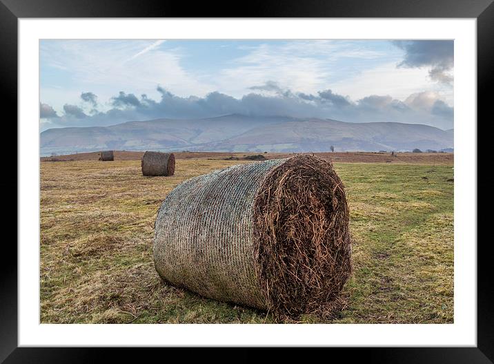 Hills of Brecon Beacons National park Framed Mounted Print by Laco Hubaty