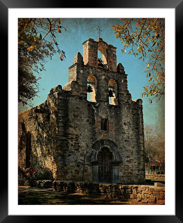 Mission Espada--San Antonio, Texas Framed Mounted Print by Stephen Stookey