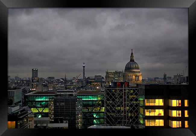 London Skyline Framed Print by Richard Cruttwell