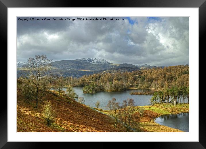 Tarn Hows,The Lake District Framed Mounted Print by Jamie Green