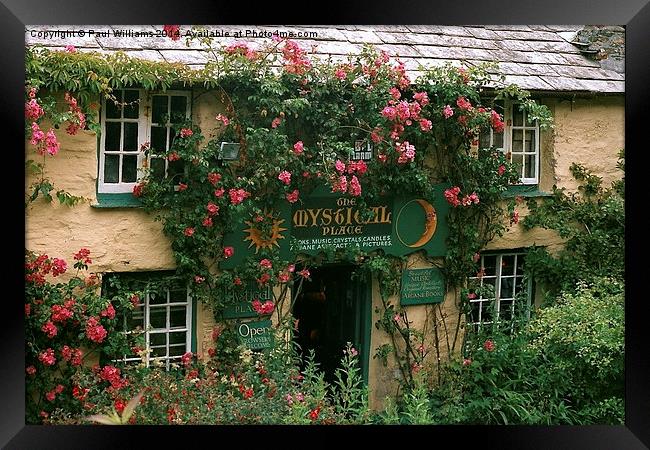 The Cottage Shop in Boscastle Framed Print by Paul Williams