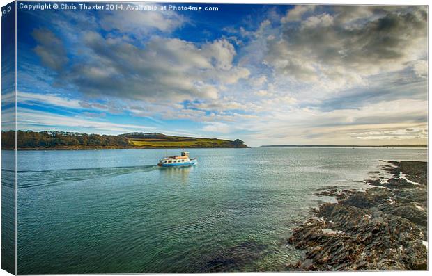 St Mawes Ferry Duchess of Cornwall Canvas Print by Chris Thaxter