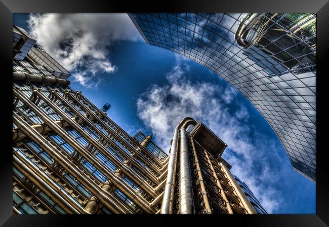 Willis Group and Lloyds of London Framed Print by David Pyatt