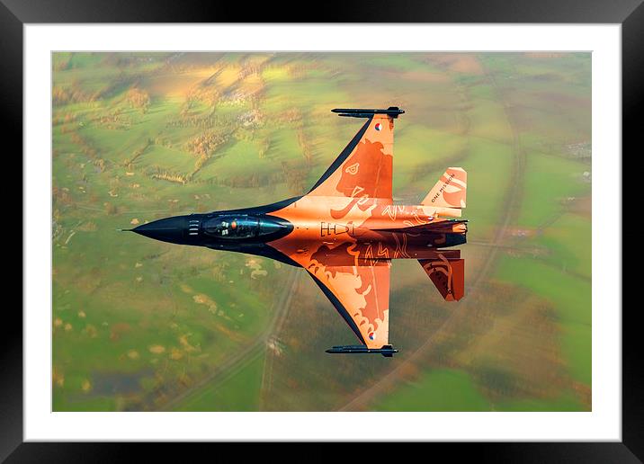 Dutch F16 RNLAF Framed Mounted Print by Oxon Images