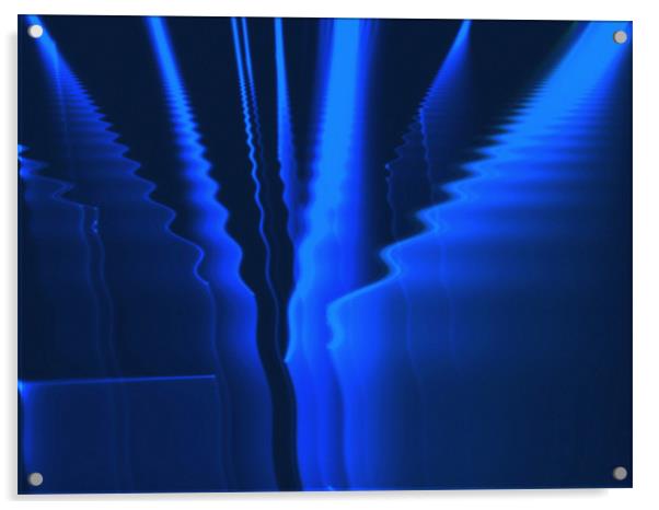 Blue Symphony Of  Universe Acrylic by Ferenc Kalmar