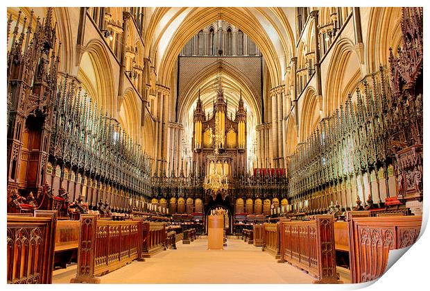 Lincoln Cathedral Print by Sarah Couzens