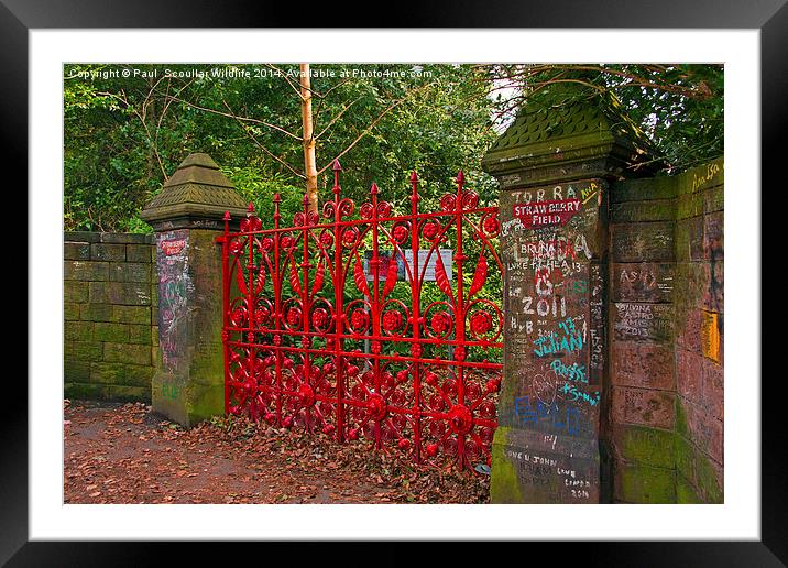 Strawberry Field Entrance Framed Mounted Print by Paul Scoullar
