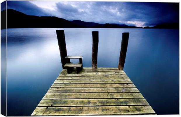 The Jetty on Derwentwater Canvas Print by Dave Hudspeth Landscape Photography