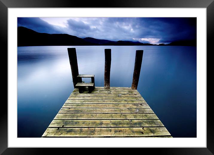 The Jetty on Derwentwater Framed Mounted Print by Dave Hudspeth Landscape Photography