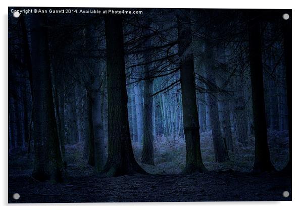 Forest Blues Acrylic by Ann Garrett