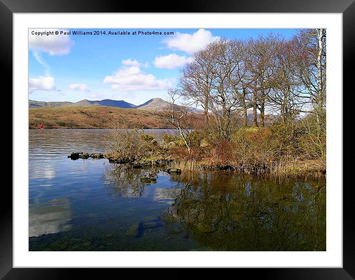 Early Spring on Coniston Water Framed Mounted Print by Paul Williams