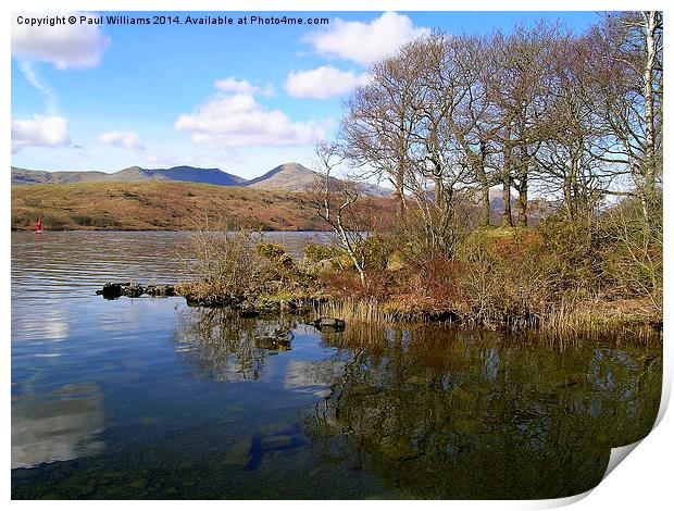 Early Spring on Coniston Water Print by Paul Williams
