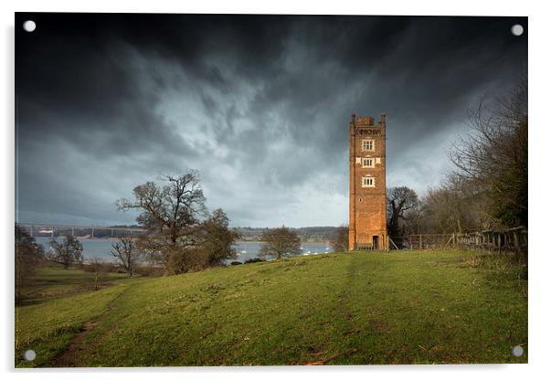 Freston Tower Acrylic by Julian Mitchell