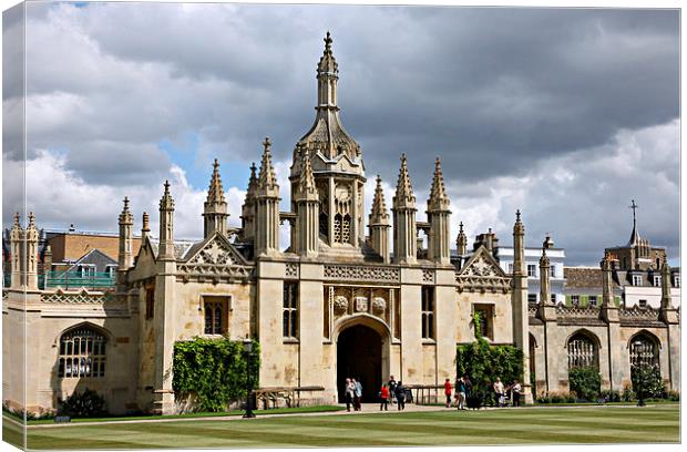 Kings College Gatehouse Canvas Print by Stephen Stookey