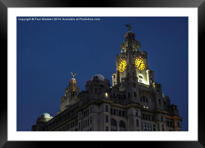 The Liver Building Framed Mounted Print by Paul Madden